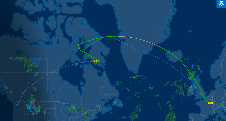 Un vol d’Air France Paris-Seattle dérouté vers le Nunavut