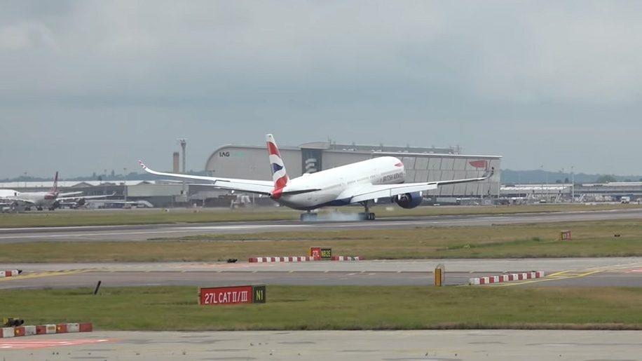 Premier atterrissage d'un A350 de British Airways à Heathrow