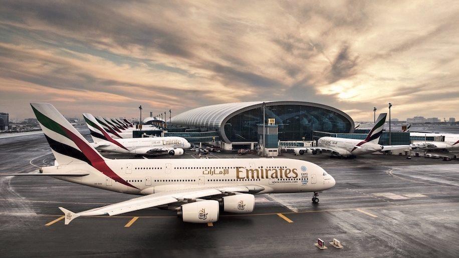 Des avions d'Emirates à Dubai