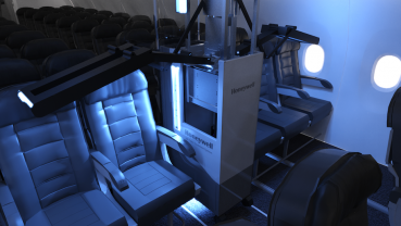 Une technologie àà base d'ultraviolet poru nettoyer les cabines des d'avions