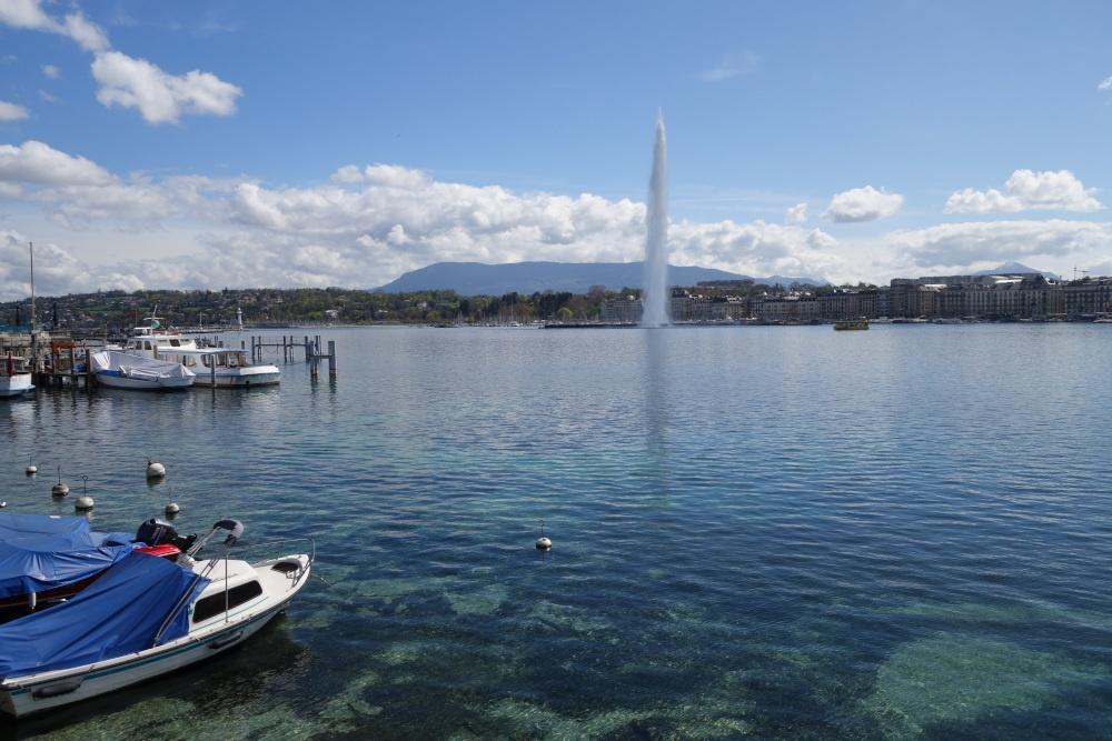 vue de Genève sur le lac, guide de voyage Genève