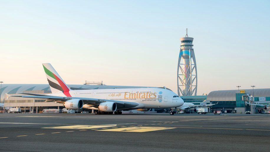 Un A380 d'Emirates à Dubai