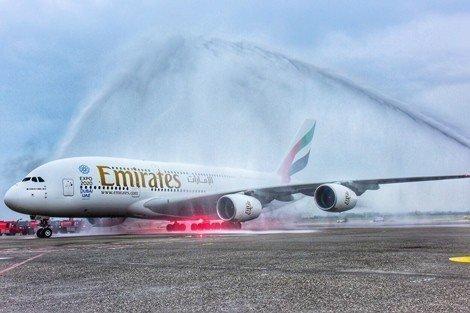 emirates a380 taipei