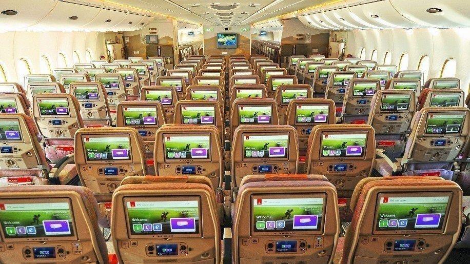 emirates classe eco ecrans a380