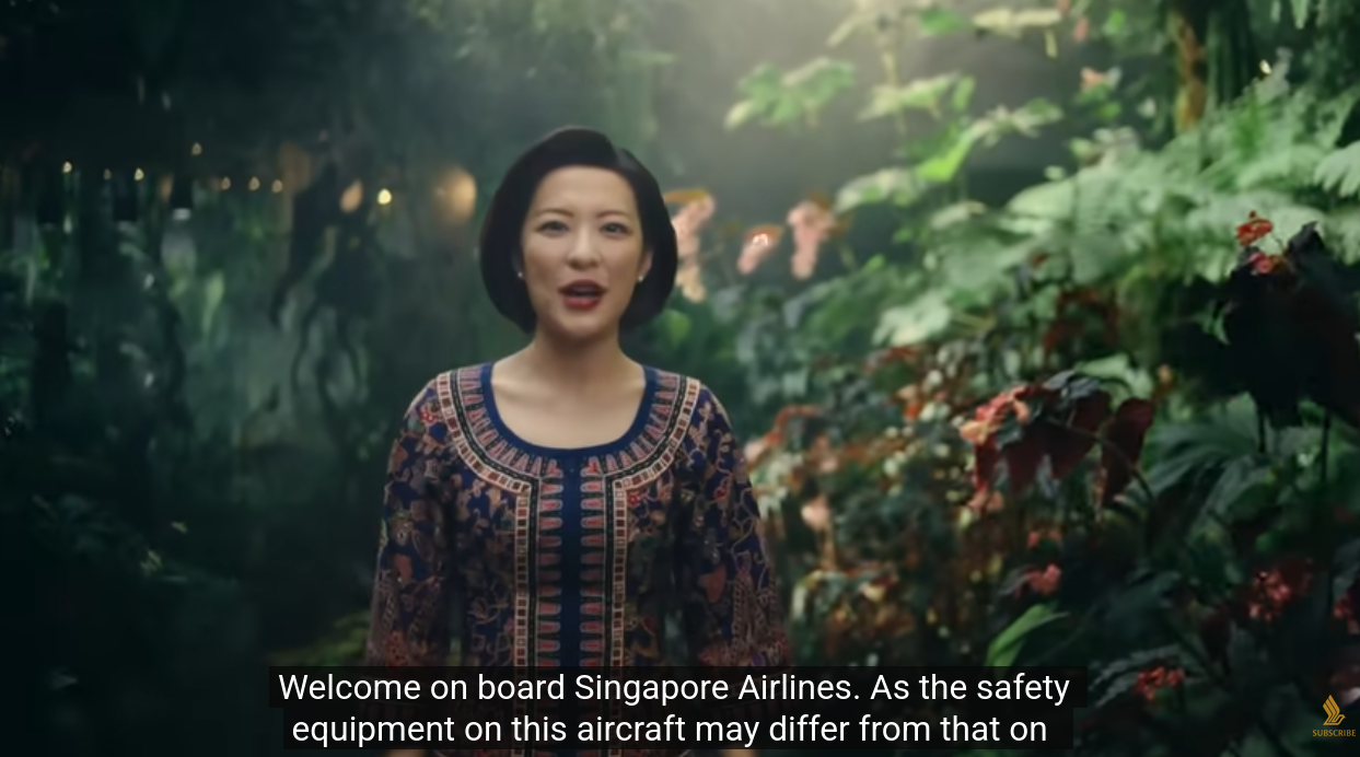 Nouvelle vidéo de sécurité de Singapore Airlines