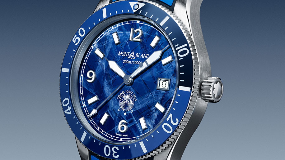 Montblanc 1858 Iced Sea Automatic Date Blue 8