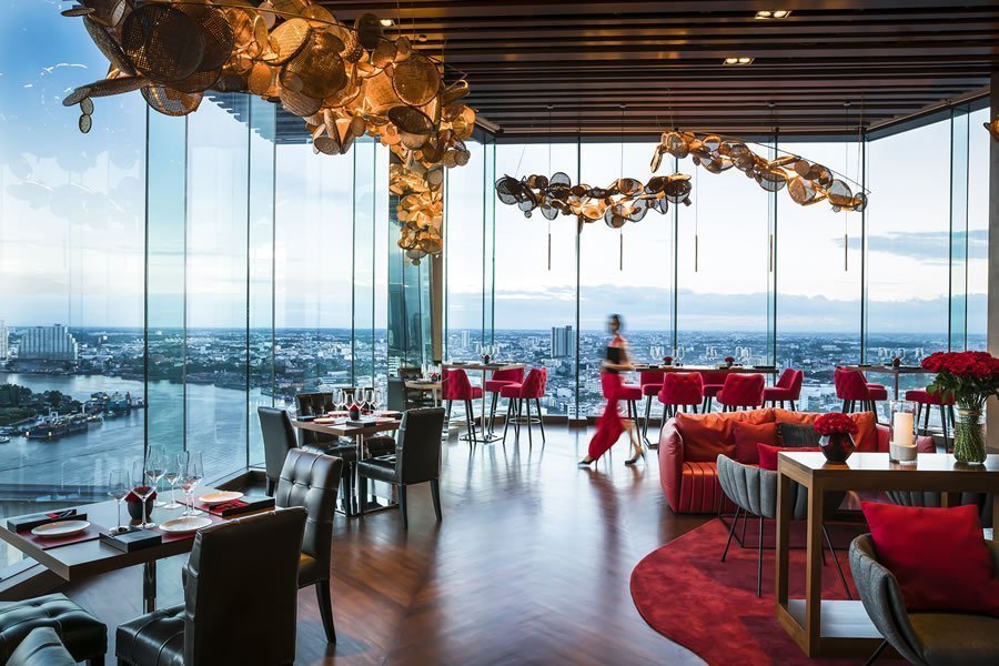 avani restaurant vue sur le fleuve bangkok