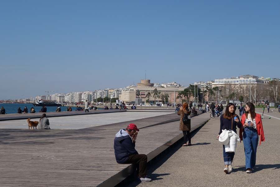 La promenade de Thessalonique