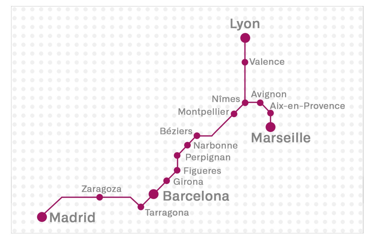 La RENFE reliera Paris à l'Espagne à grande vitesse en 2024